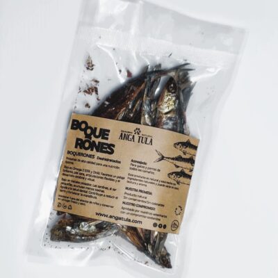 Boquerones deshidratados naturales para perros y gatos, fuente natural de omega 3 para piel y pelaje
